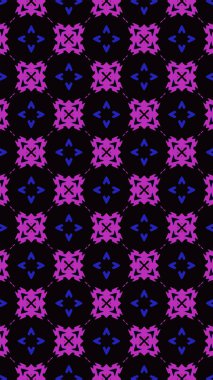 Süslü geometrik desen ve soyut renkli arka plan