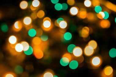 Noel çelenk soyut renkli bokeh