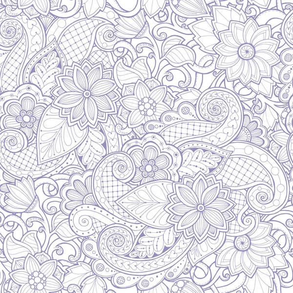 Ornamental seamless ethnic pattern. Floral design template can be used for wallpaper, pattern fills, textile, fabric, wrapping, surface textures for design — Stock Vector