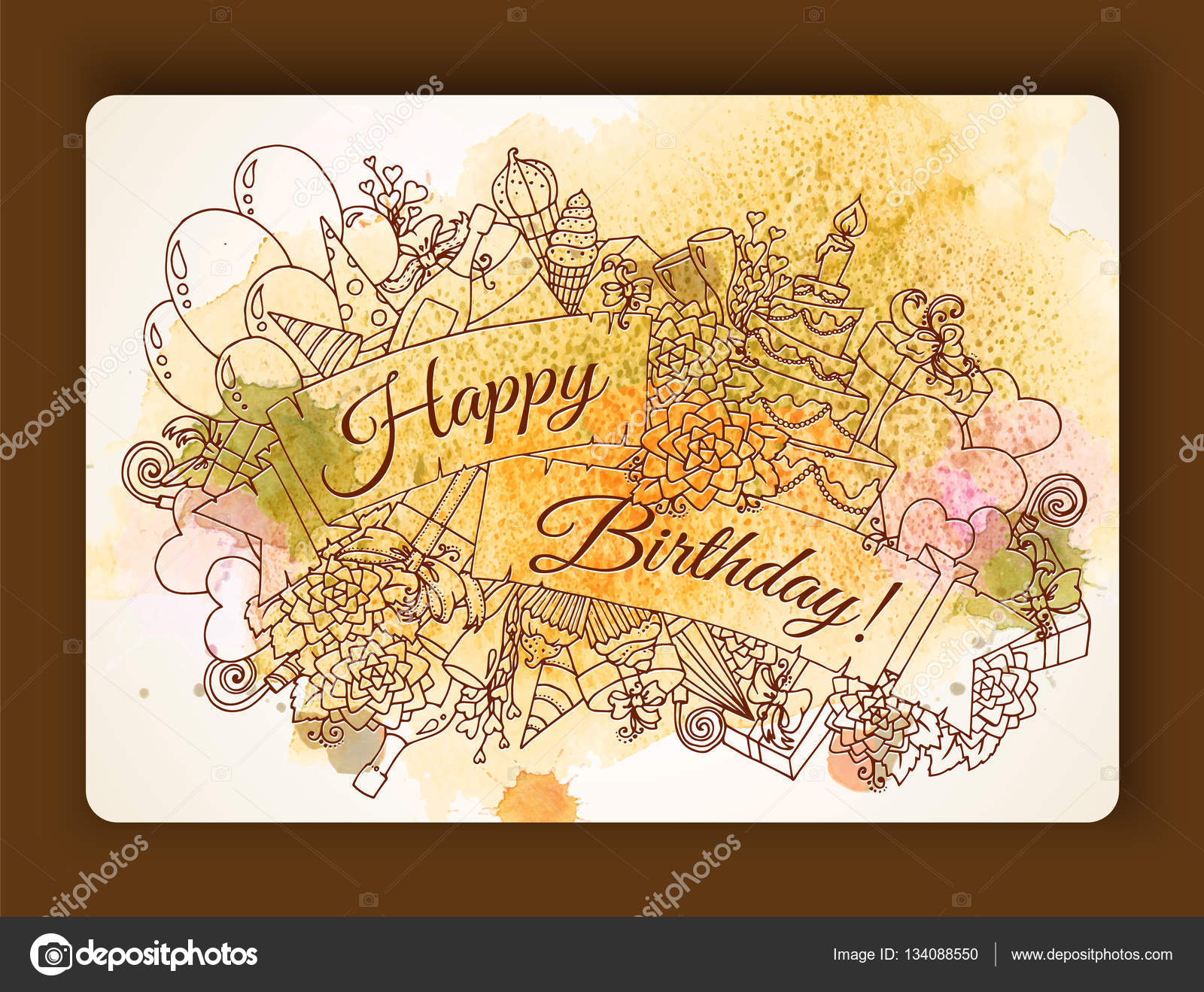 Vintage Happy Birthday Card With Detailed Hand Drawn Flowers With Space For Your Text Save The Date Cards Wedding Invitation Flowers And Decorative Elements Floral Invites Boho Style Vector Image By C Vintage Happy Birthday Card With Detailed Hand Drawn Flowers With Space For Your Text Save The Date Cards Wedding Invitation Flowers And Decorative Elements Floral Invites Boho Style Vector Image By C