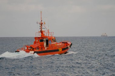 Boat of maritime rescue.