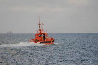 Boat of maritime rescue.