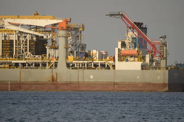 Navio de perfuração de petróleo . — Fotografia de Stock