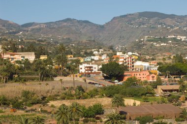 Gran Canaria 'daki Santa Brigida Kasabası.