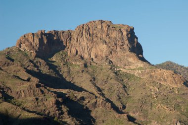 Soria Barajı 'nın üzerindeki uçurum, Büyük Kanarya.