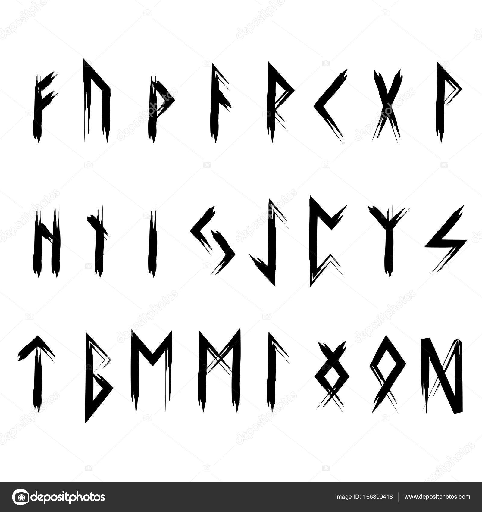 Futhark Runes Mythology Scandinavian Stock Vector Image by ??ttd1387