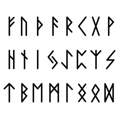  Yazıda Runes gizli dinsiz Pagan izm yöneltici