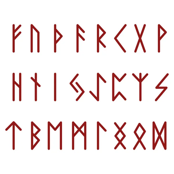 Futhark Runes Paganisme occulte païen — Image vectorielle