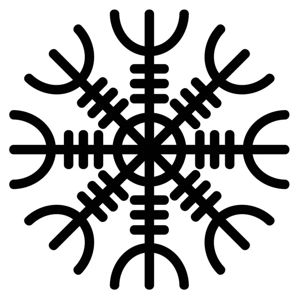 Aegishjalmur hedniska Symbol — Stock vektor