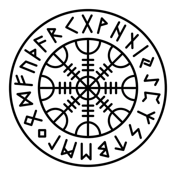 Aegishjalmur Símbolo Pagano Gráficos Vectoriales