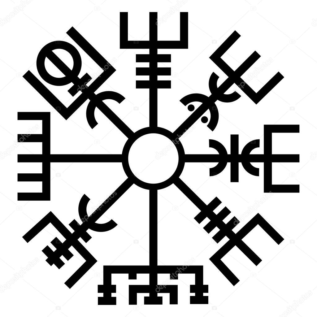 Vegvisir Runen Nordic Symbol