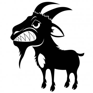 Angry Goat Hate clipart