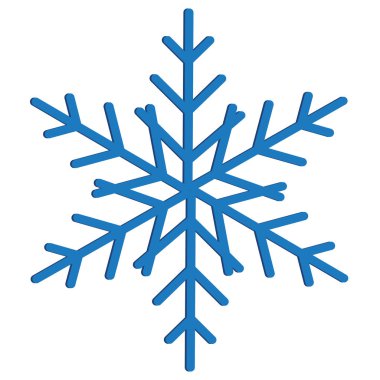 Kar tanesi simgesi. Tatil