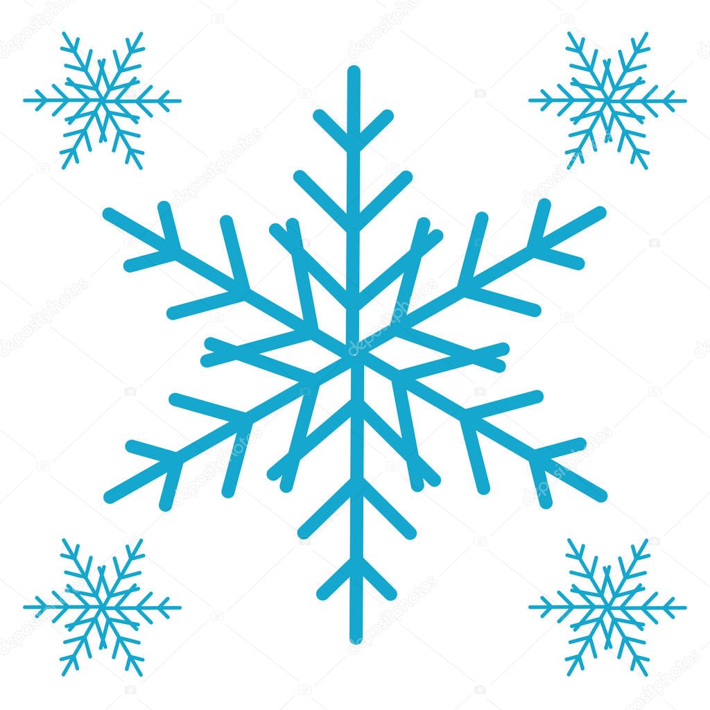 Snowflake Icon. Holidays