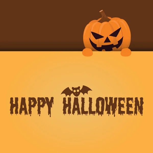 Buon Halloween. Zucca — Vettoriale Stock