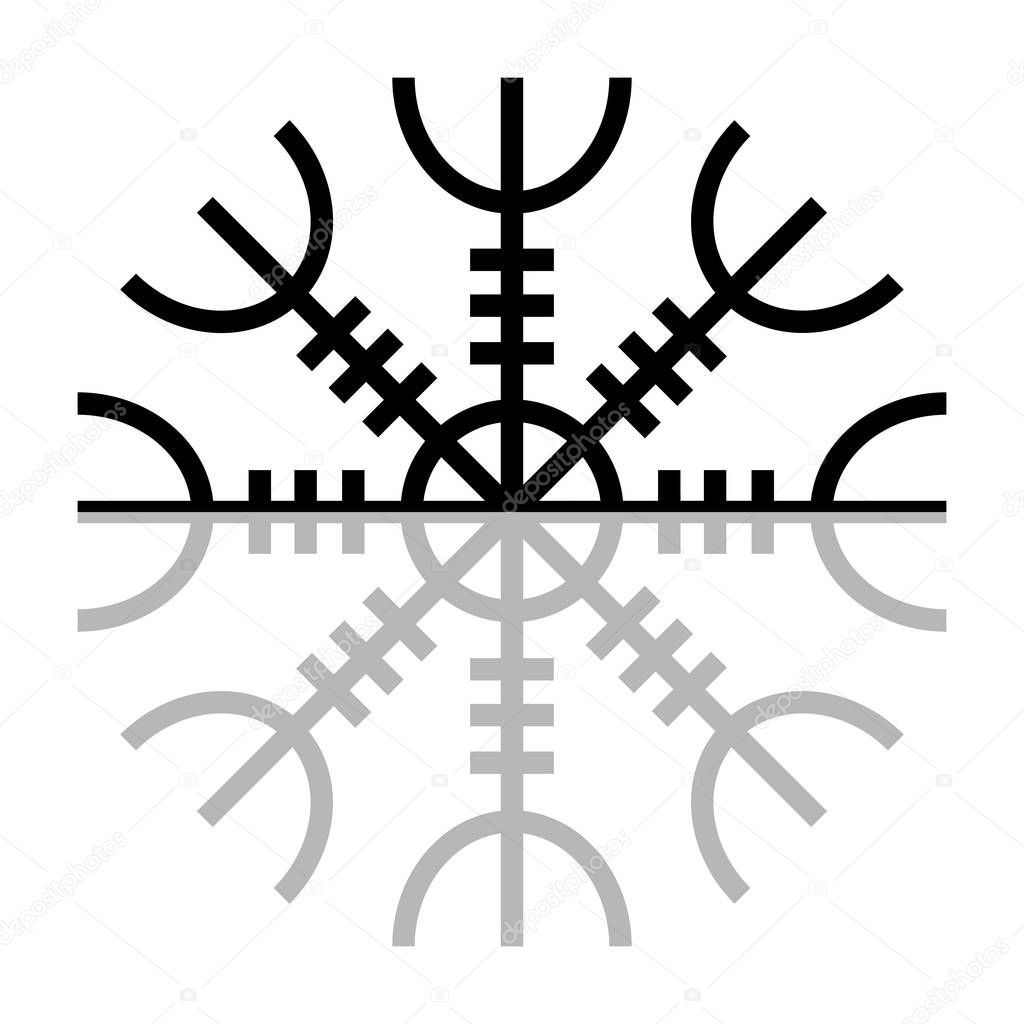 Norse Symbol. Aegishjalmur