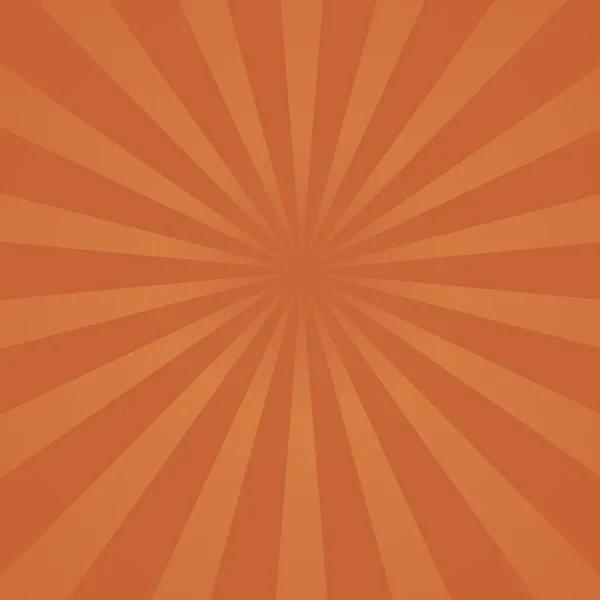 Orange Sunburst Shine — Stock Vector