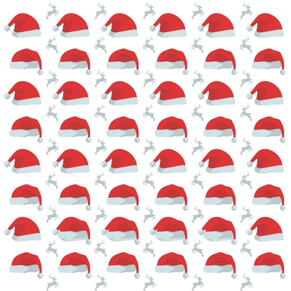 圣诞老人的帽子 — 图库矢量图片