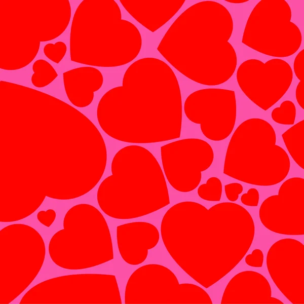 Червоне Серце Задньому Плані Валентинів День — стоковий вектор