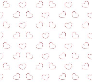 hearts.vector çizim ile Dikişsiz desen