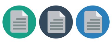 Belge simgesi, vektör çizim