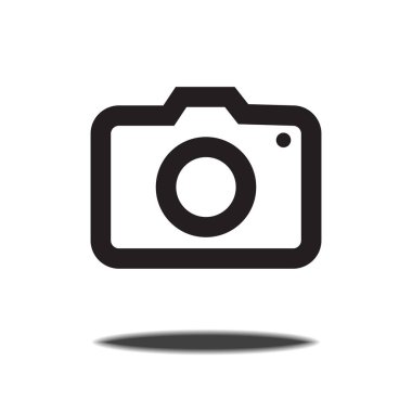 Kamera simgesi, vektör çizim