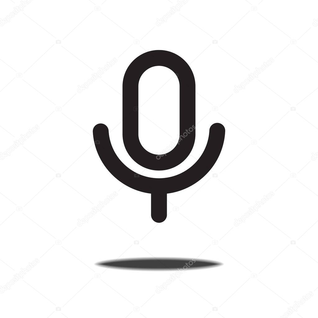 Microphone icon,Vector illustration