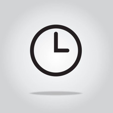 Saat simgesi, vektör çizim