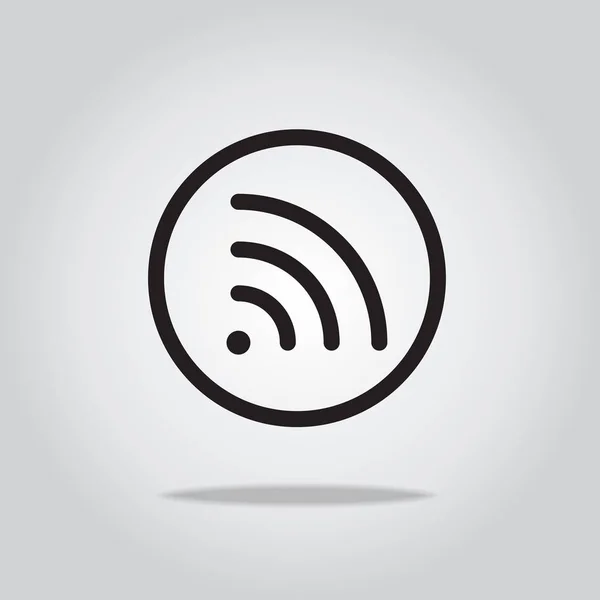 Icona wifi, illustrazione vettoriale — Vettoriale Stock