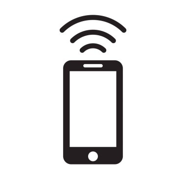 telefon wifi simge vektör