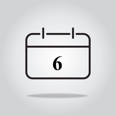 Takvim simgesi. vektör illüstrasyonu