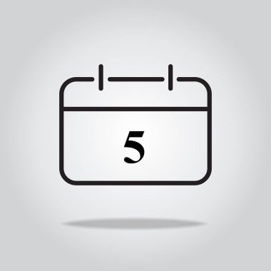 Takvim simgesi. vektör illüstrasyonu