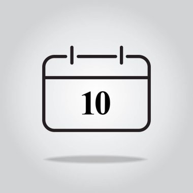 Takvim simgesi. vektör illüstrasyonu
