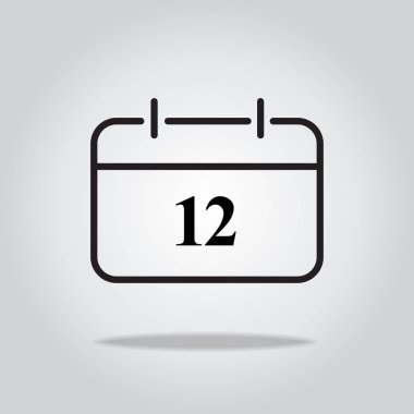 Takvim simgesi. vektör illüstrasyonu