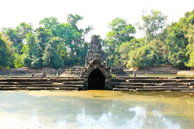 Neak Stan Angkor Wat tarihi site alanı, Siem Reap tapınakta. Kamboçya.