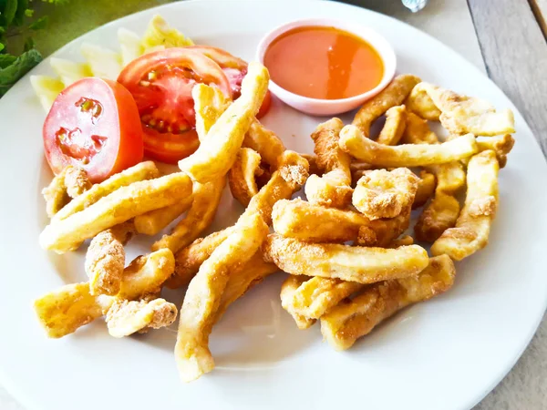 Seafood - fried Squid — Stock Photo, Image
