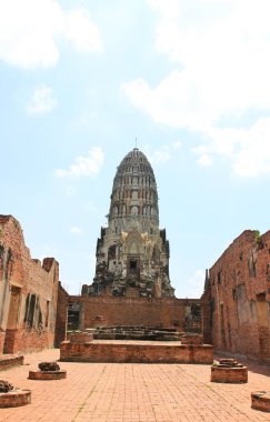 WAT Ratchaburana, Ayutthaya bir Budist tapınağı harabe