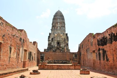 WAT Ratchaburana, Ayutthaya bir Budist tapınağı harabe
