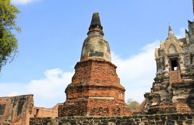 WAT Ratchaburana, Ayutthaya bir Budist tapınağı harabe