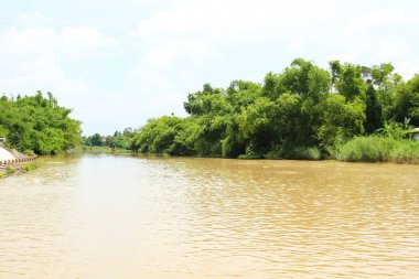 Bu çene nehir,: Suphanburi, Thailand