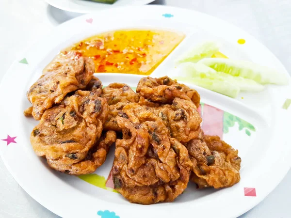 Fried Fish Cakes ,Thai Food. — Stock Photo, Image