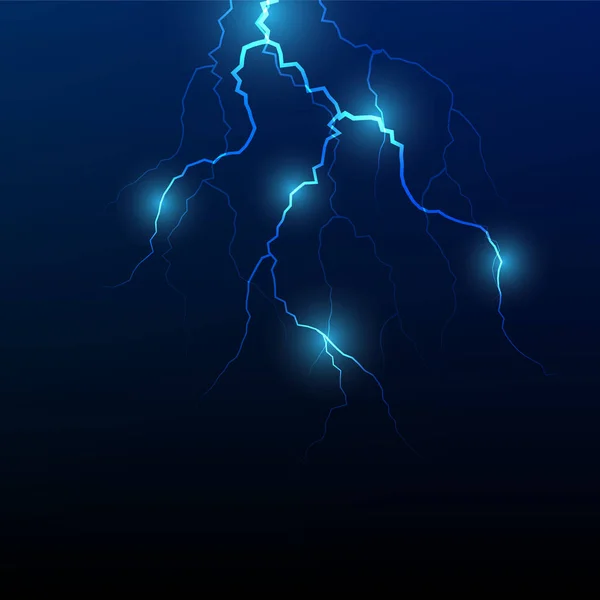Vector lightning flash strike background — Stock Vector