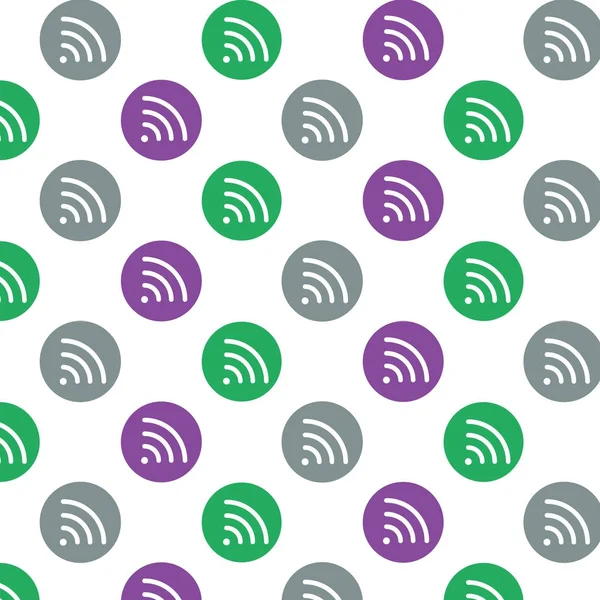 Icona wifi, sfondo illustrazione vettoriale . — Vettoriale Stock
