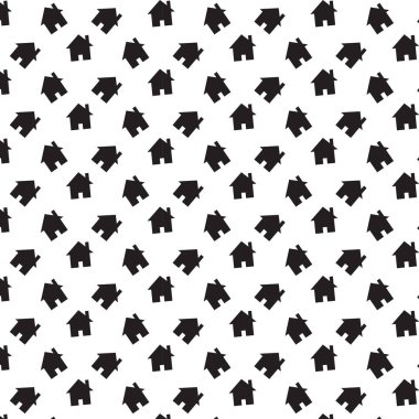 Ev simgesini, vektör çizim arka plan.