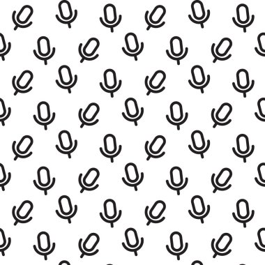 Mikrofon simgesi, vektör çizim arka plan.