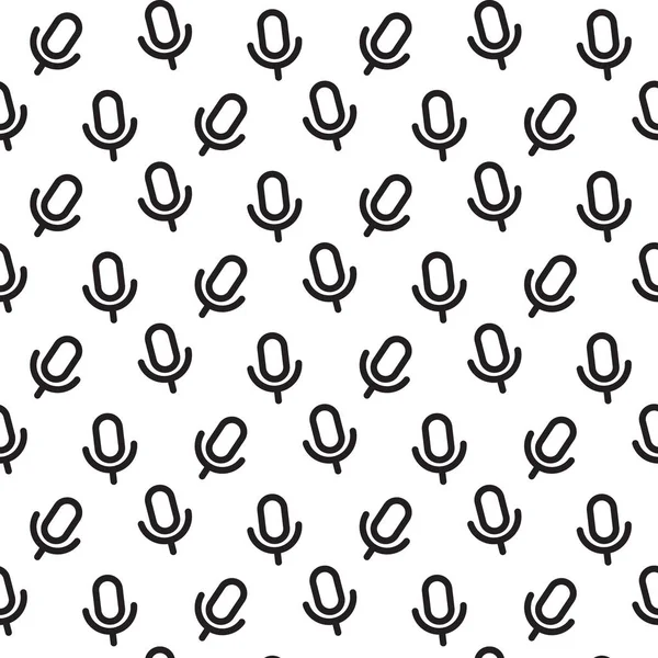 Mikrofon simgesi, vektör çizim arka plan.