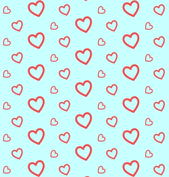 Herzmuster für den Valentinstag, Vektorhintergrund. — Stockvektor