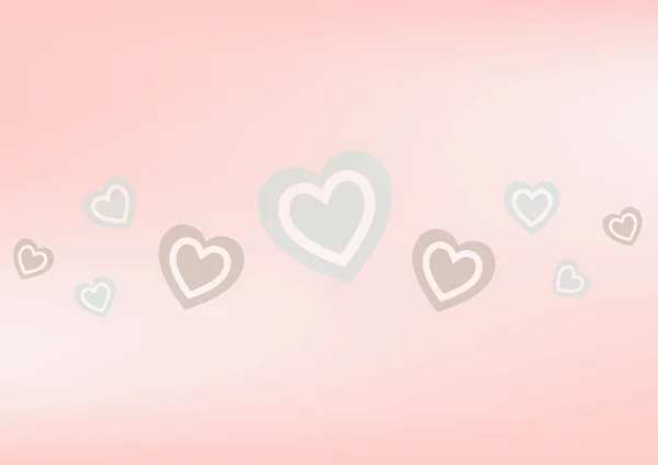 Fondo vectorial con corazones, ilustración vectorial. — Archivo Imágenes Vectoriales