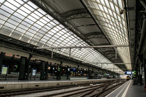 Februar 2020 Hauptbahnhof Amsterdam — Stockfoto