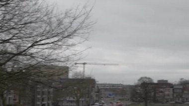 AMSTERDAM, NETHERLANDS - Şubat 2020: Amsterdam Noord, Hollanda 'da Yuva Dizisi